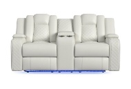 Picture of Carlo Oyster Dual Power Reclining Console Loveseat