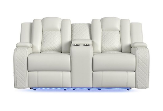 Picture of Carlo Oyster Dual Power Reclining Console Loveseat