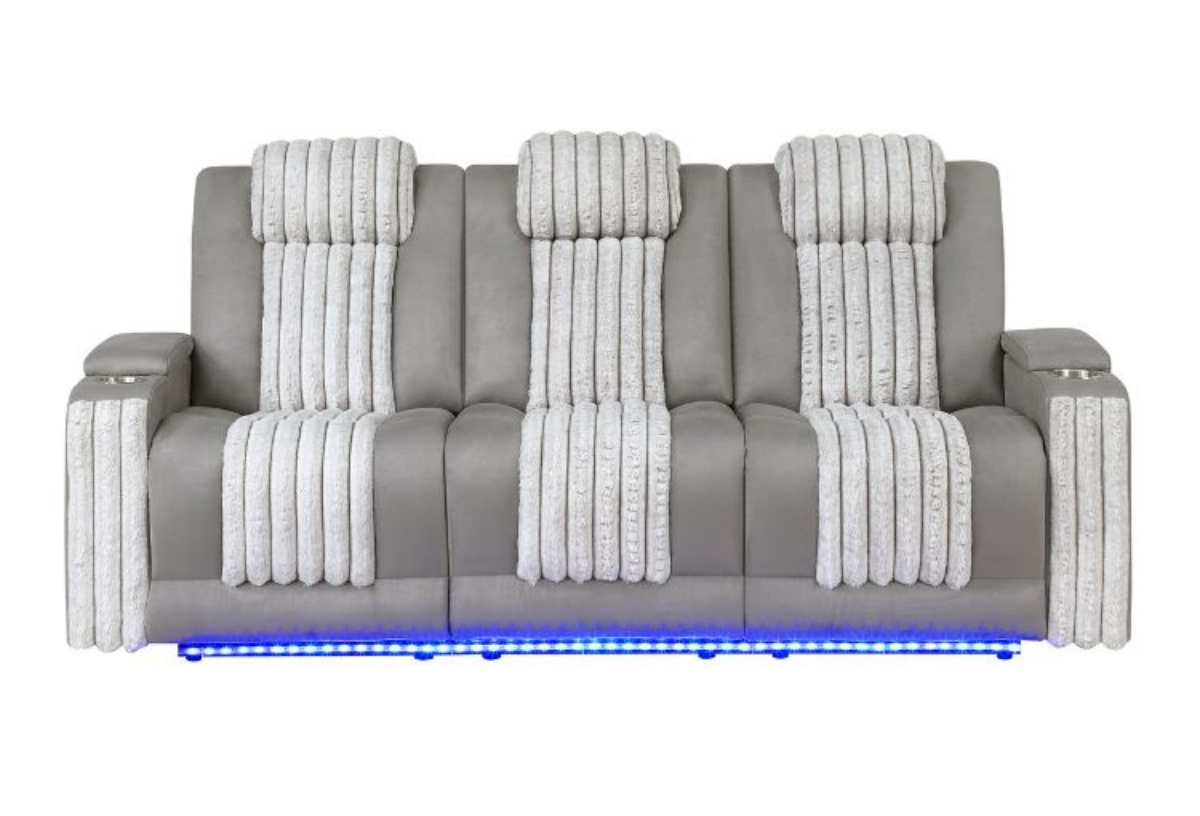 Picture of Pepe Grey Power Reclining Sofa
