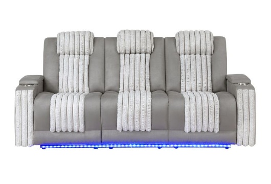 Picture of Pepe Grey Power Reclining Sofa