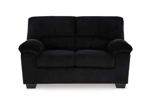 Picture of SimpleJoy Black Loveseat