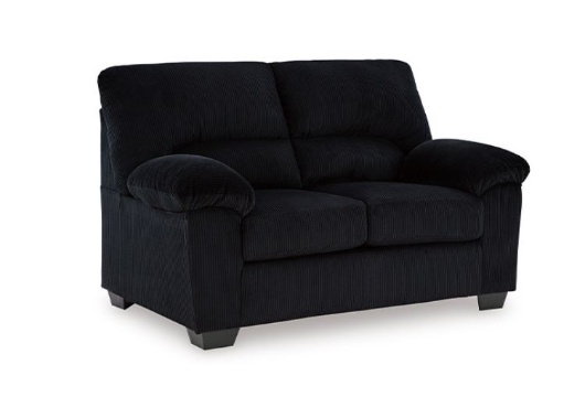 Picture of SimpleJoy Black Loveseat