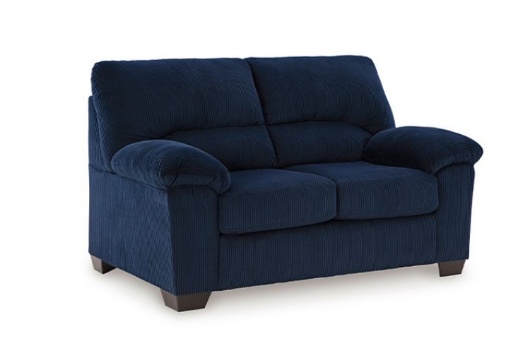 Picture of SimpleJoy Navy Loveseat