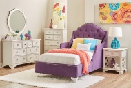 Picture of Emma Purple Full Upholstered Bed