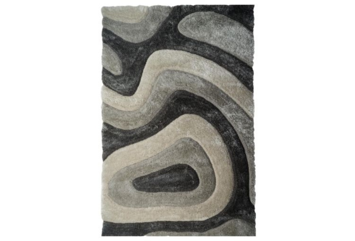 Picture of Mateos Grey Shaggy Area Rug