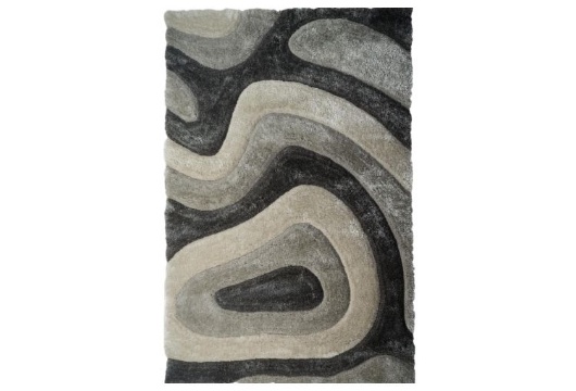 Picture of Mateos Grey Shaggy Area Rug