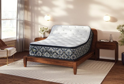 Picture of Serta Cascade Canyon Pillow Top Queen Mattress & Dual Adjustable Base