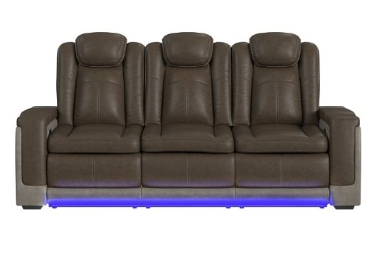 Picture of Lantana Rocky Brown Dual Power Reclining Sofa