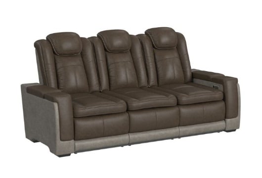 Picture of Lantana Rocky Brown Dual Power Reclining Sofa