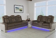 Picture of Lantana Rocky Brown Dual Power Reclining Sofa