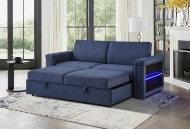 Picture of Paradise Navy Pull Out Sofa Bed