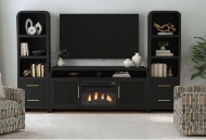 Picture of Ridgemont Black 70" Fireplace Console
