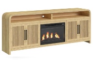 Picture of Ridgemont Natural 82" Fireplace Console