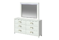 Picture of Tobias White Dresser & Mirror