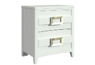 Picture of Tobias White Nightstand w/USB