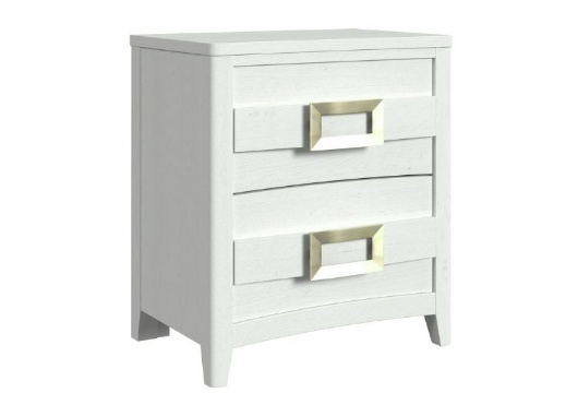 Picture of Tobias White Nightstand w/USB