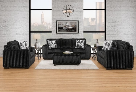 Picture of Delilah Black Ottoman