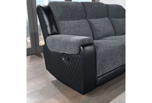Picture of Jordan Black/Grey Reclining Sofa