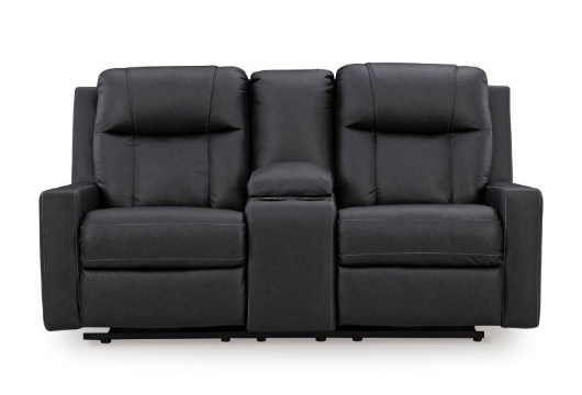 Picture of Mackey Carbon Reclining Console Loveseat