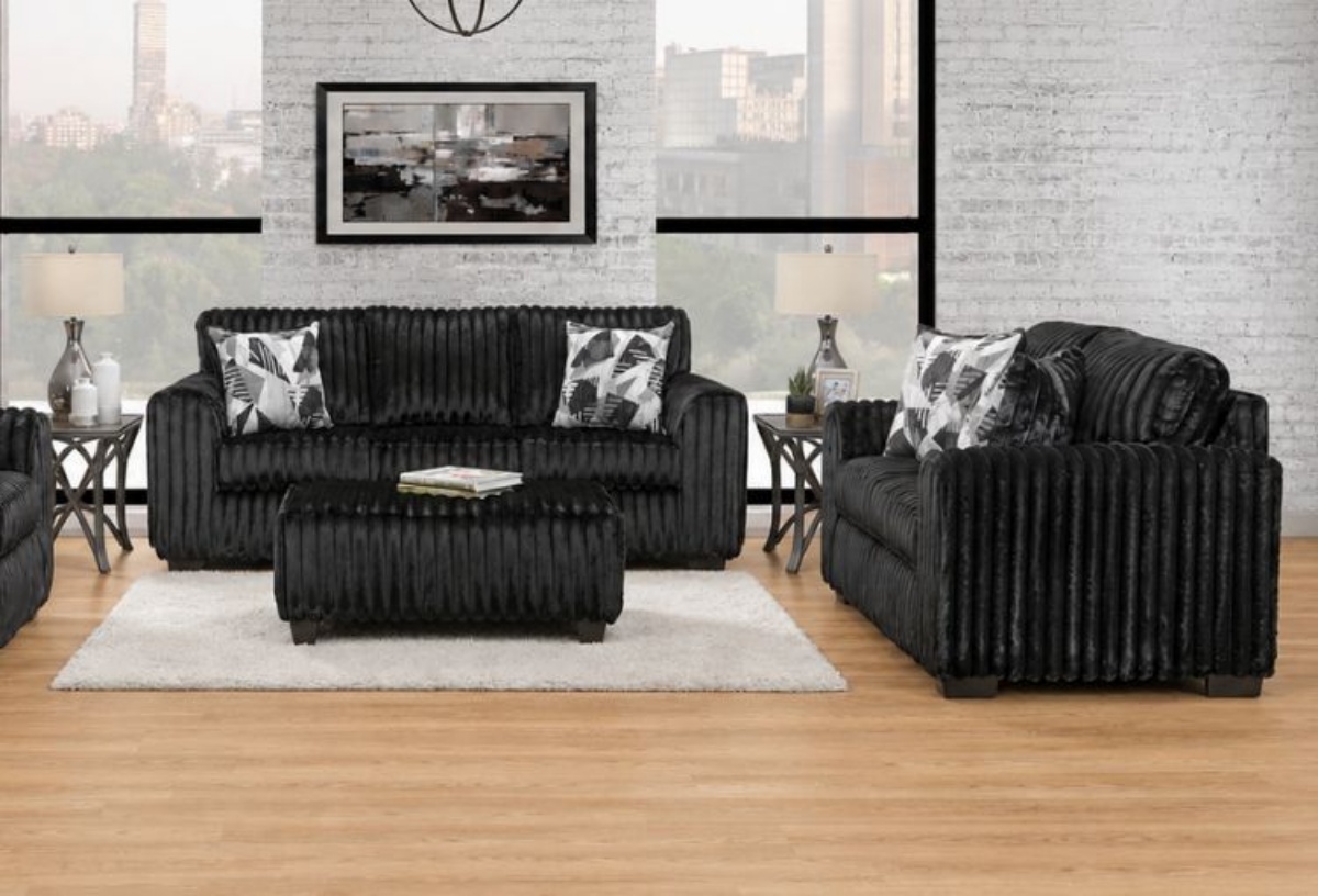 Picture of Delilah Black Sofa & Loveseat