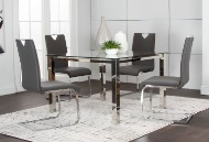 Picture of Skyline 5 PC Dining Set With Grey Chairs