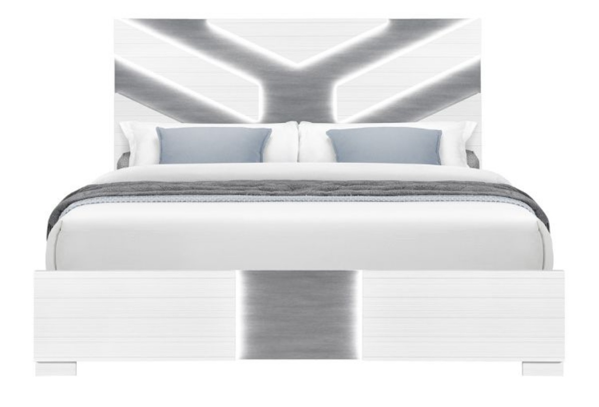 Picture of Optimus White 3 PC Queen Bed