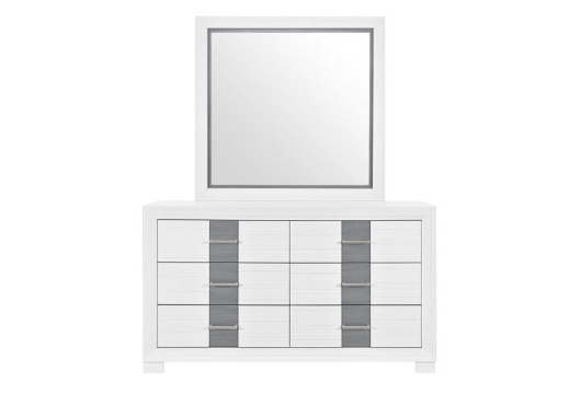 Picture of Optimus White Dresser & Mirror