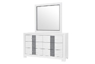 Picture of Optimus White Dresser & Mirror
