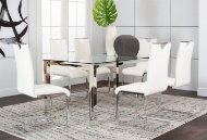 Picture of Skyline 5 PC Dining Set With White Chairs