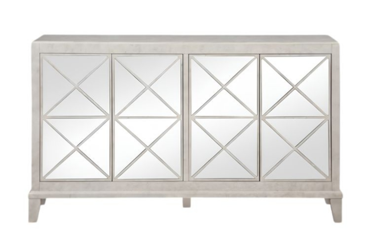 Picture of Alana Mirror 4 Door Accent Cabinet