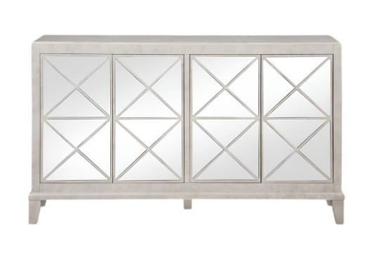Picture of Alana Mirror 4 Door Accent Cabinet