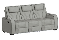 Picture of Blitz Taupe Reclining Sofa & Console Loveseat