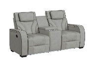 Picture of Blitz Taupe Reclining Sofa & Console Loveseat