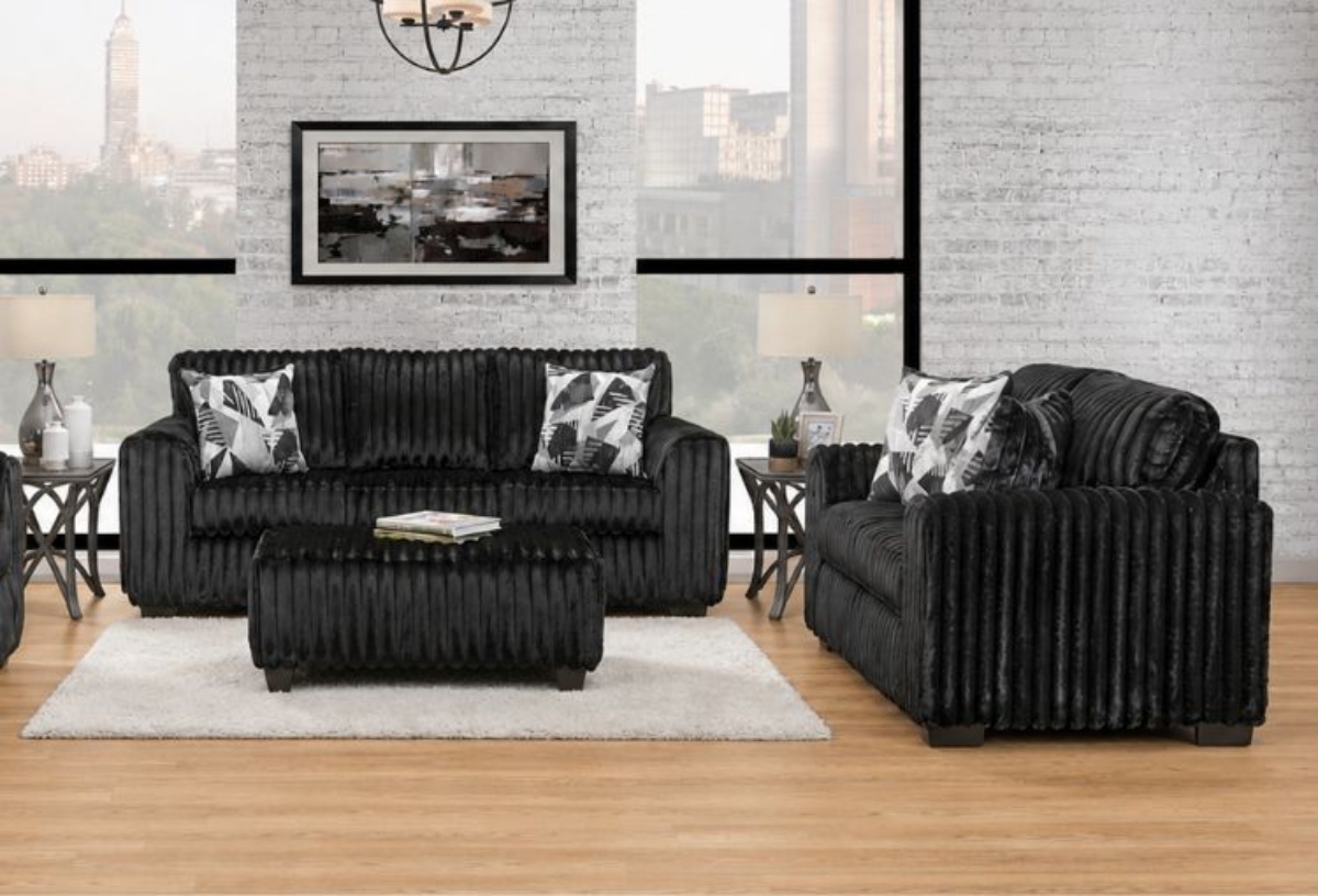 Picture of Delilah Black Sofa & Loveseat