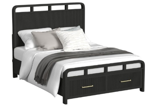 Picture of Ridgemont Black 3 PC Full Storage Bed
