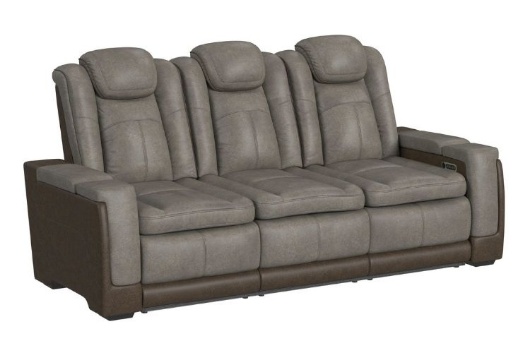 Picture of Lantana Rocky Brown Dual Power Reclining Sofa